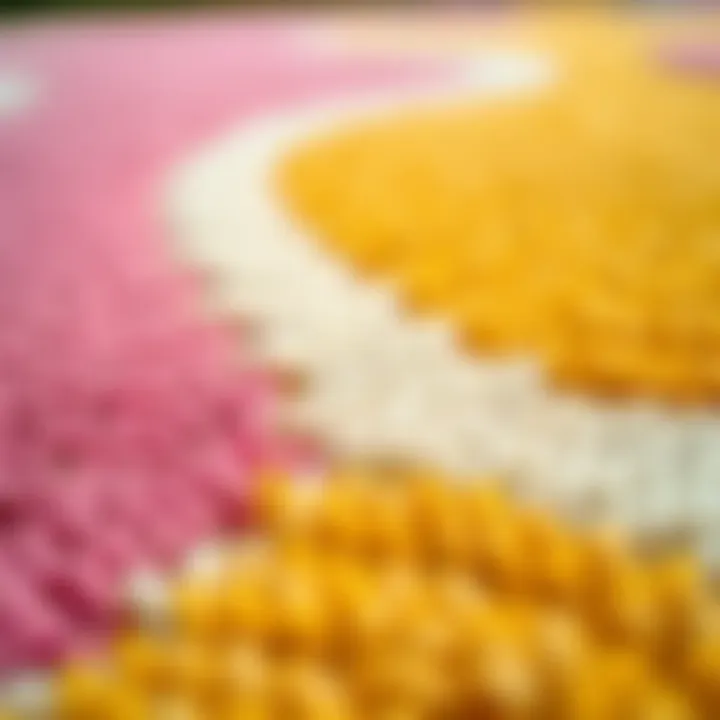 Textured Fabric of Outdoor Rug for Durability Close-up of textured outdoor rug material