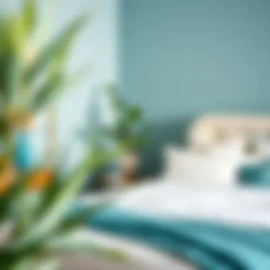 Diverse Styles of Turquoise and White Bedding in Interior Design Stylish interior showcasing diverse styles of turquoise and white bedding