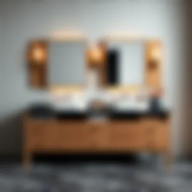 Materials for Contemporary Double Vanities Stylish materials used in double vanity construction