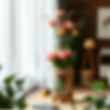 Innovative Eco-Friendly Flower Stand Designs Creative DIY flower stand made from recycled materials