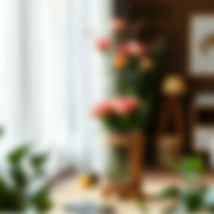 Innovative Eco-Friendly Flower Stand Designs Creative DIY flower stand made from recycled materials