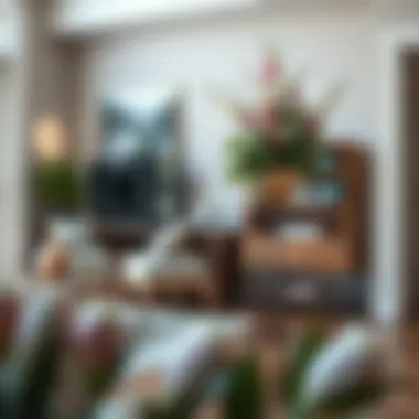 Sleek and Stylish: The Modern Metal Stand Modern metal flower stand in a contemporary setting