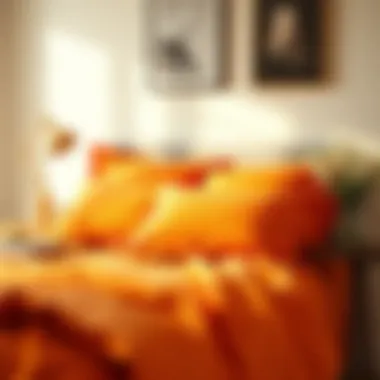 Notable The Art of Selecting and Styling Orange Bed Sheets