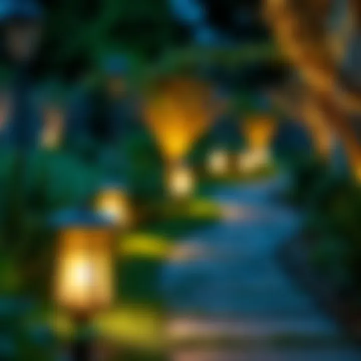 Pathway Lighting Enhancing Outdoor Aesthetics Elegant pathway lighting illuminating garden path