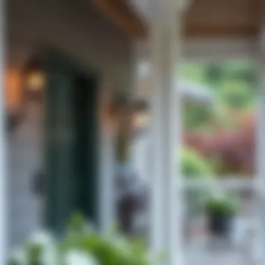 Wall-Mounted Sconces Adding Charm to Porches Stylish wall-mounted outdoor sconces on a porch