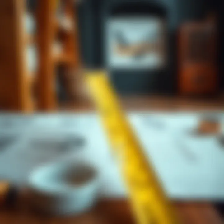 Diagram illustrating proper measuring techniques with a measuring tape