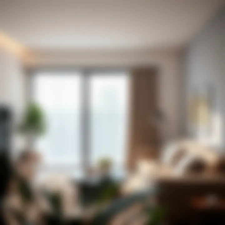 Side Curtain Rod Installation in Modern Decor Installation of a side curtain rod in a modern living room