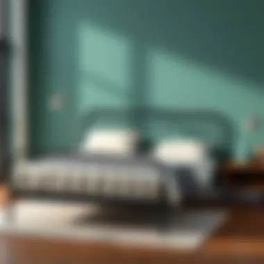 Sleek Design of Metal Bed Frames Contemporary metal full bed frame with sleek design