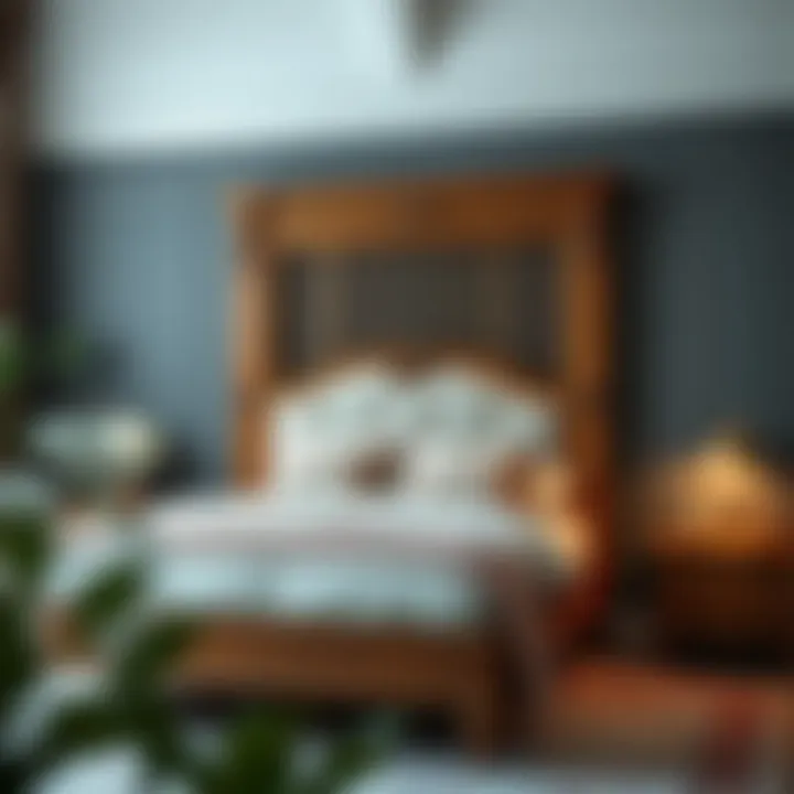 Craftsmanship of Wooden Bed Frames Elegant wooden full bed frame showcasing craftsmanship