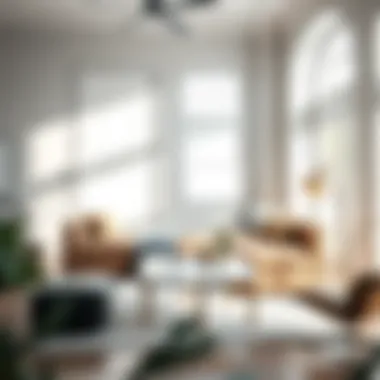 Elegant contemporary day bed design in a bright living room