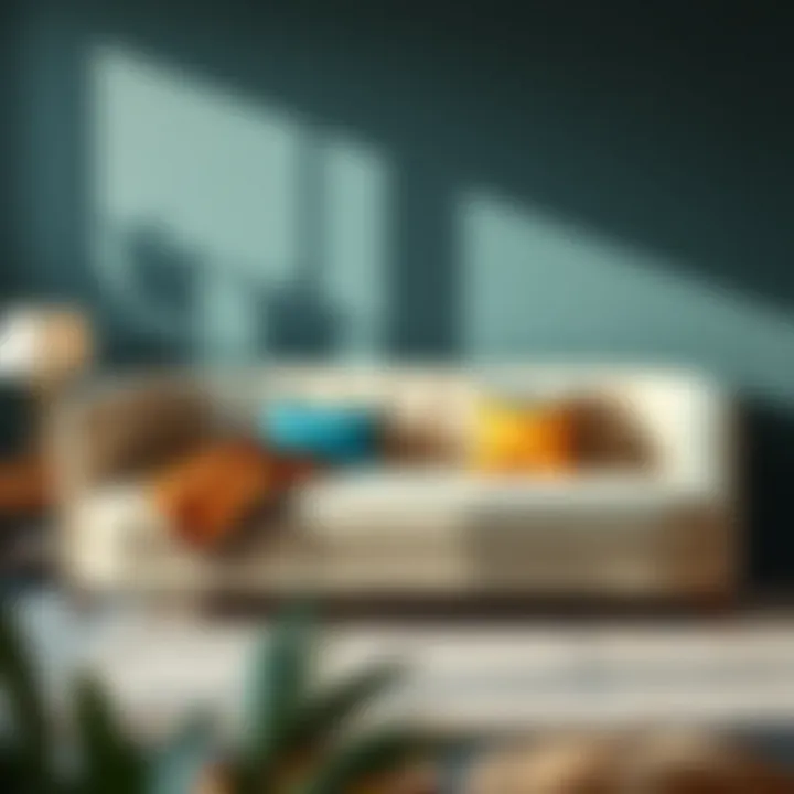 Luxurious upholstered day bed with stylish accents