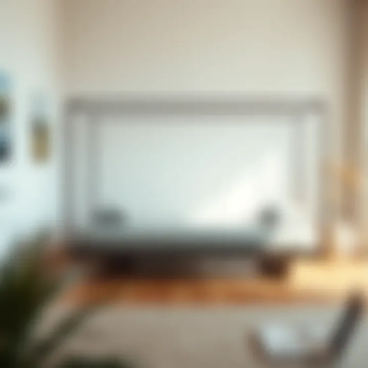 Minimalist day bed showcased in a serene interior setting