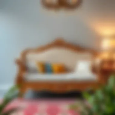 Vintage-inspired day bed featuring intricate detailing