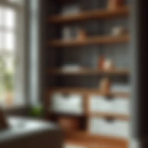 The Functional Elegance of Shelves with Cloth Drawers Introduction