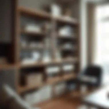 Notable The Functional Elegance of Shelves with Cloth Drawers