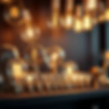 Varieties of Light Bulbs Close-up of various types of light bulbs displayed creatively on a stylish shelf.