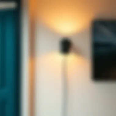 Stylish Room Aesthetic Stylish wall lamp enhancing the aesthetic of a contemporary room