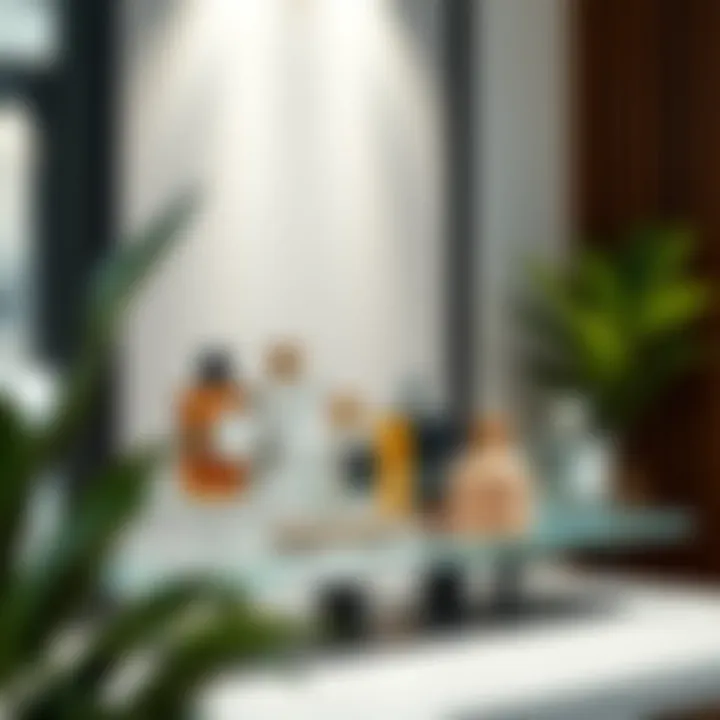 Modern Minimalist Cologne Display Modern cologne display with minimalist design