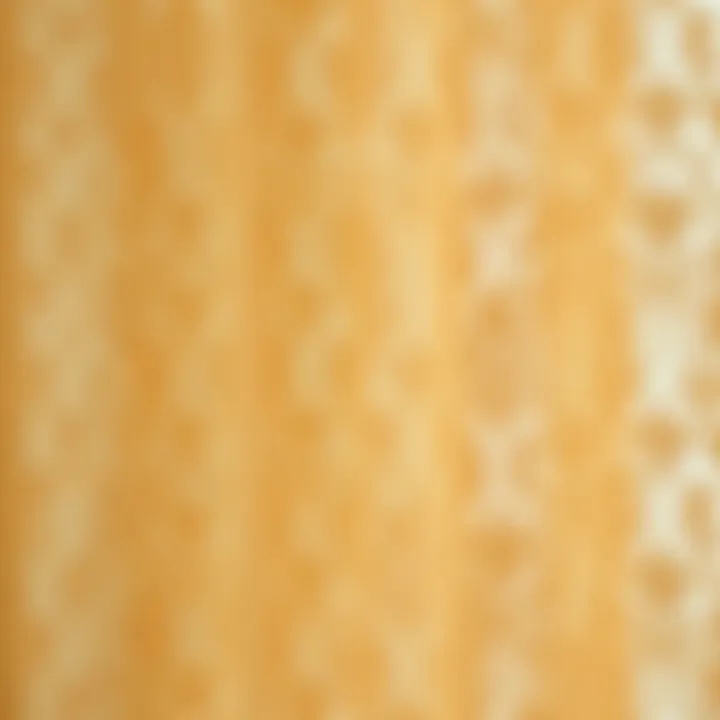 Intricate Lace Pattern Close-up of intricate lace pattern in beige fabric