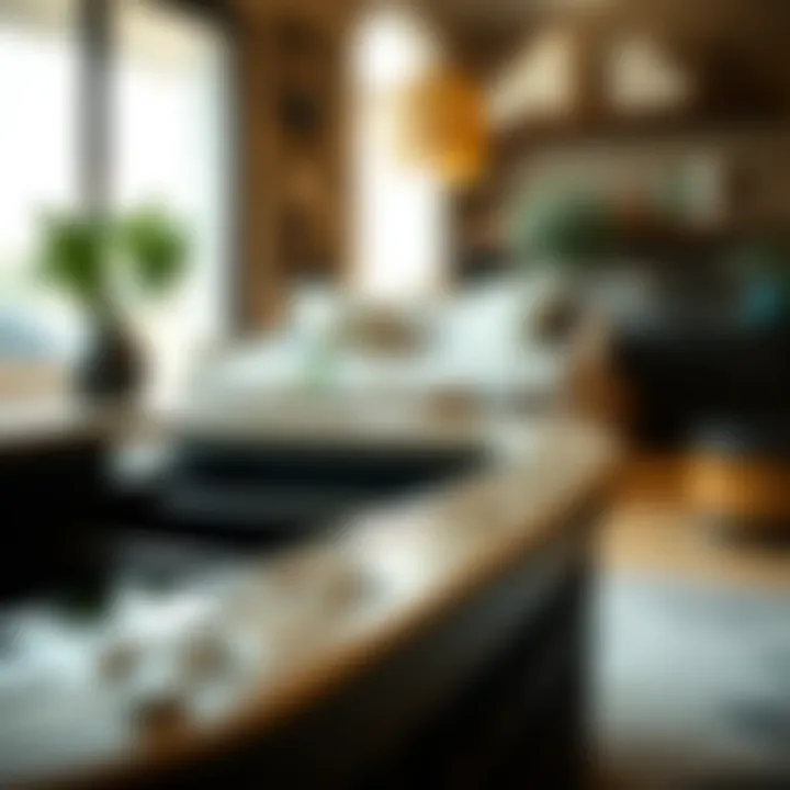 Intricate Design Features Close-up of a pop top coffee table showcasing intricate design details