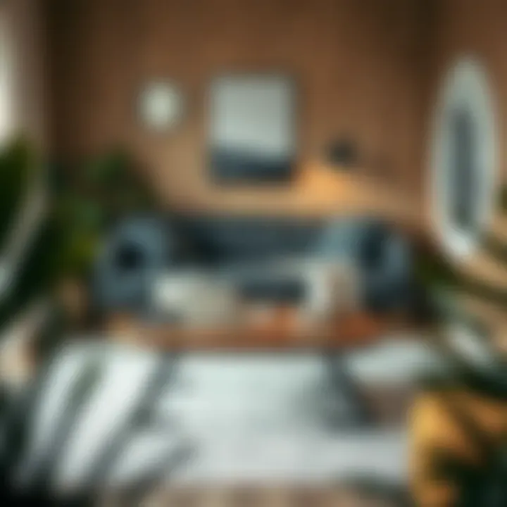 Functional Workspace Integration Modern pop top coffee table used as a workspace in a cozy nook