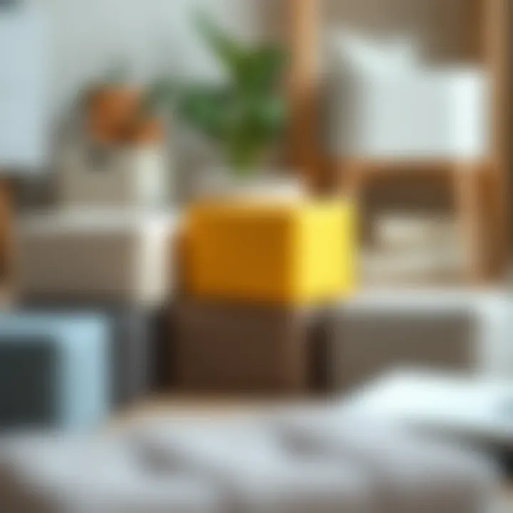 Variety of materials for storage cubes