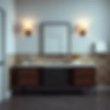 Functional storage solutions within a twenty-inch vanity