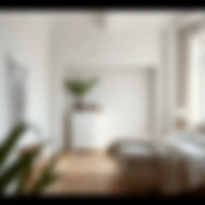 White Dresser in a Minimalist Bedroom Design White dresser integrated into a minimalist bedroom design