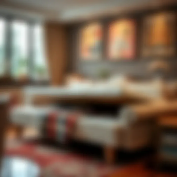 Creative Storage Solutions in a Couch Creative storage solutions integrated into a couch