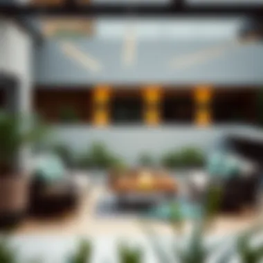 Modern Outdoor Lounge Furniture Contemporary outdoor lounge setting with stylish furniture