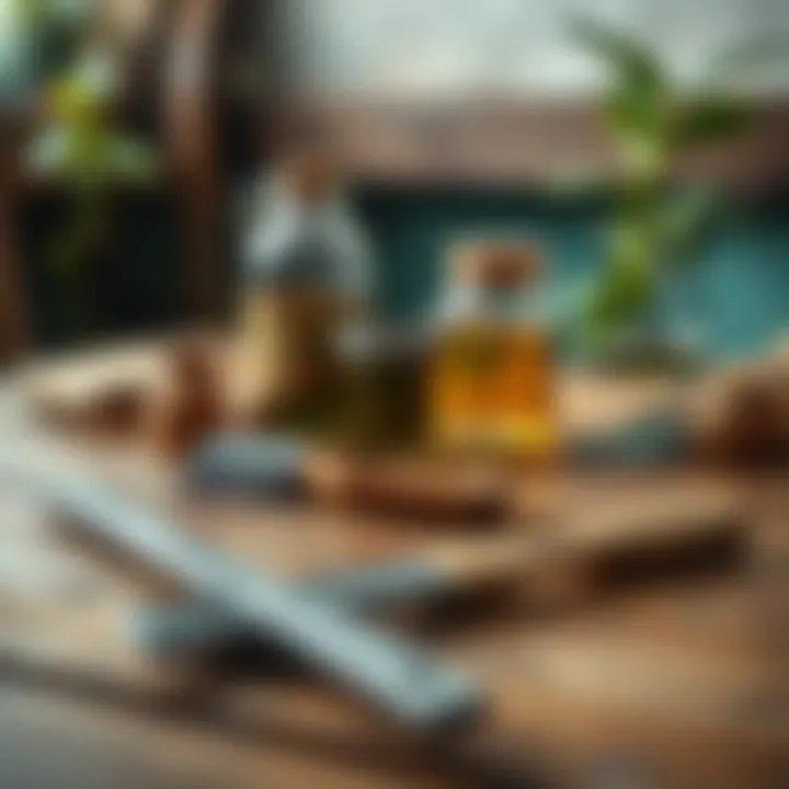 Essential Tools for Mineral Oil Application Tools and materials for applying mineral oil to wood