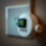 A close-up of a plug-in energy monitor displaying energy usage data.