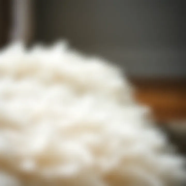 Soft Texture of Shaggy Sheepskin Close-up of soft texture of a shaggy sheepskin rug