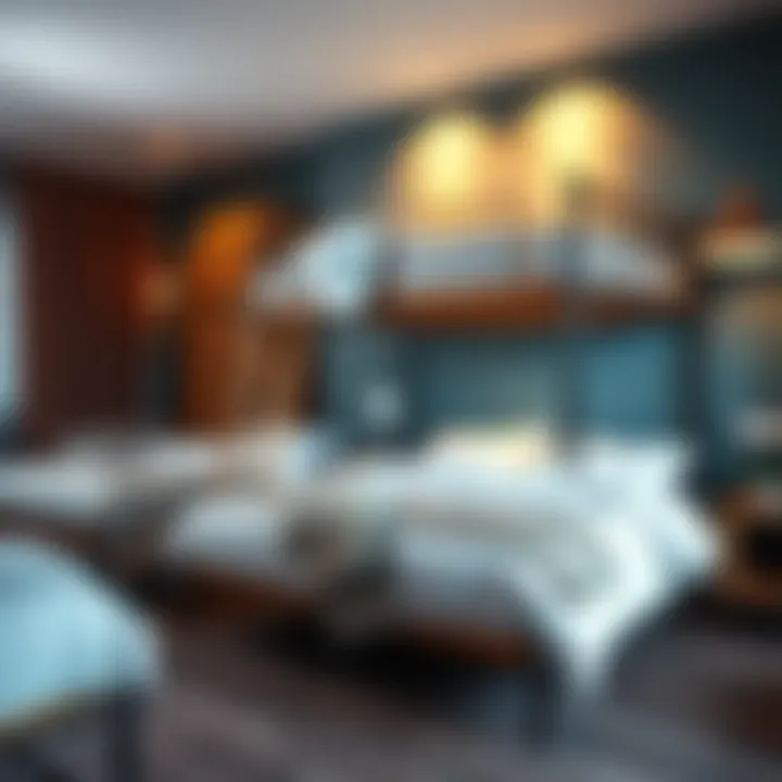 Illustration of bunk bed transforming into single beds, showcasing its adaptability