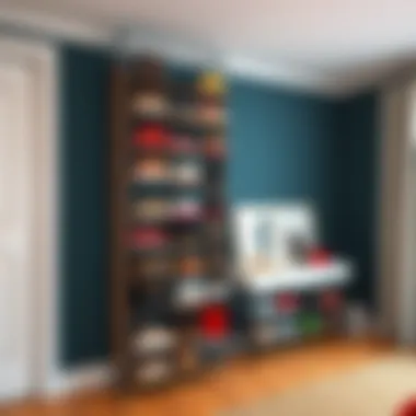 Innovative Vertical Shoe Organizer Innovative vertical shoe organizer showcasing various styles