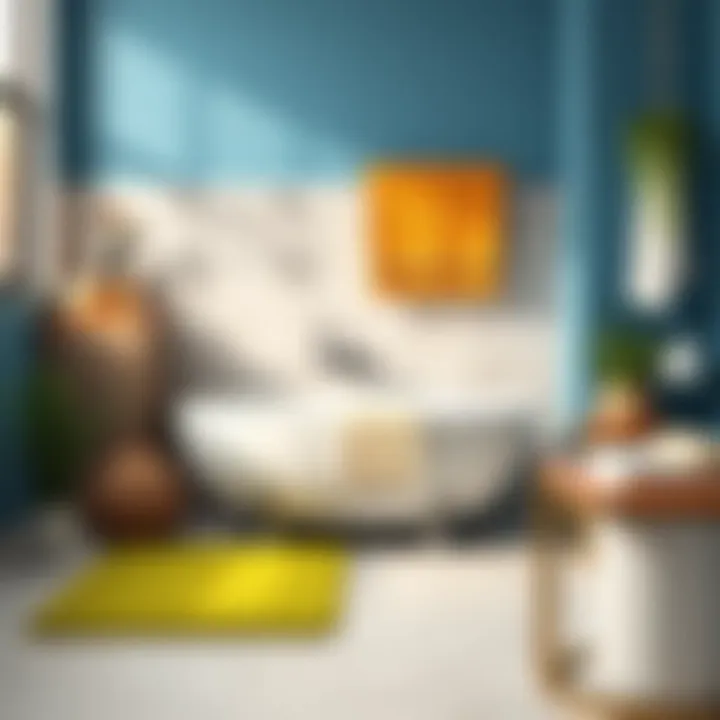 Sustainable materials used in bathroom rug design