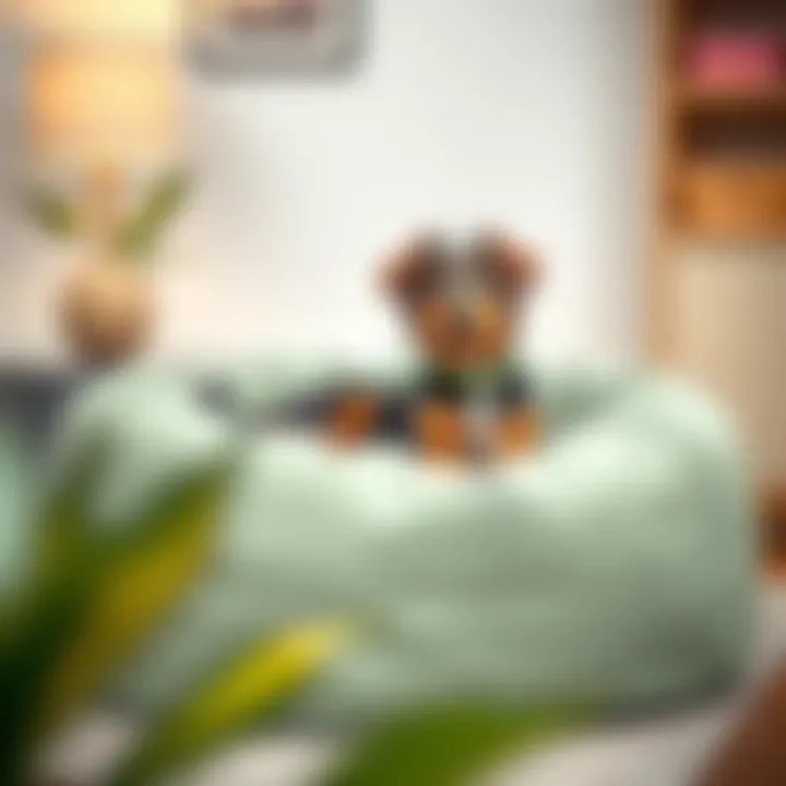 Easy maintenance of a washable dog bean bag