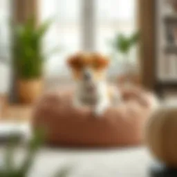 Elegant design of a washable dog bean bag