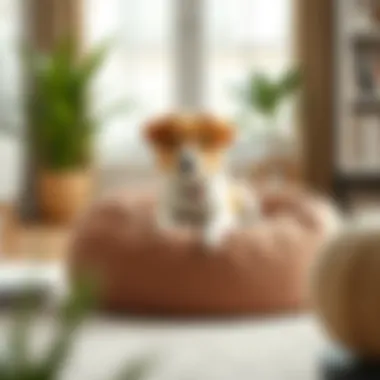 Elegant design of a washable dog bean bag