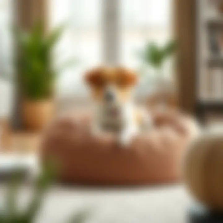 Elegant design of a washable dog bean bag