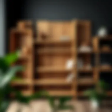 Diverse Wood Types for Shelf Crafting A selection of various wood types used for shelves