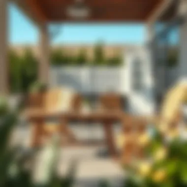 Stylish Outdoor Space with XL Adirondack Chairs Stylish outdoor space featuring XL Adirondack chairs